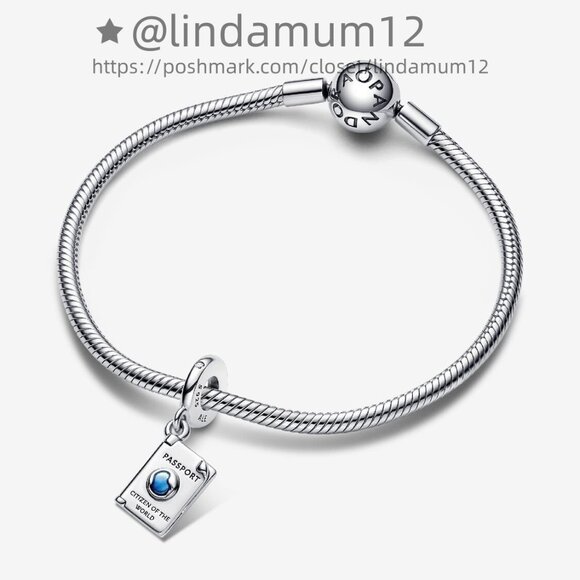 Pandora Openable Passport Dangle Charm - Picture 3 of 5